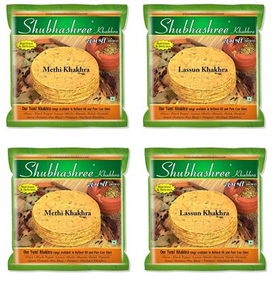Shubhashree Methi & Garlic Khakhra Combo - 800 grams