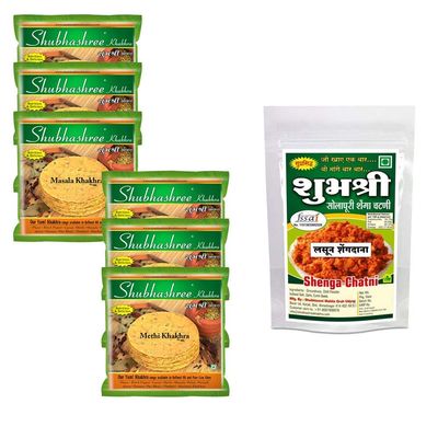 Shubhashree Masala & Methi Khakhra Combo - 1200 Grams