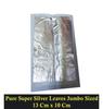 Nature's Bridge Chandi Vark/Silver Leaf - (30 Leaf) Jumbo Sized Sheet 13 cm x 10 cm | German Finest Silver Leaves for Sweets | Face Pack | Chandi ka Warq Glitters view 2