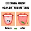 Tongue Brush, Tongue Scraper, Tongue Cleaner Helps Fight Bad Breath, 4 Tongue Scrapers, 4 Pack (Blue&Green&Orange&Red) view 4