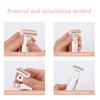 Women's Trimmer Razor Replacement Heads Compatible with Finishing Touch Flawless Body Rechargeable Ladies Shaver with a velvet bag and 2 cleaning brushes (shaver head 2PCS+Bag + 2 brush) view 4