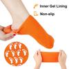 LOMESH Winter Care Spa Gel Socks, Full Heel Feet Protector Silicone Ultra-Soft Socks with Moisturizing Natural Oil and Vitamin E - Helps Repair Dry Cracked Skin (1 Pair - Multicolor) view 4