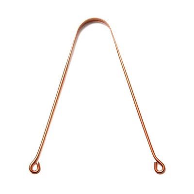 Chidakash PURE COPPER TONGUE CLEANER Scraper Antibacterial for Men, Women (Pack of 2)