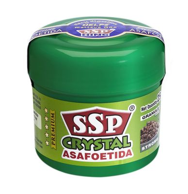 SSP ASAFOETIDA Crystal (Hing) 25 g | Classic Choice | Strong Granules Form | A pinch of potent SSP Hing brings your cooking to life.