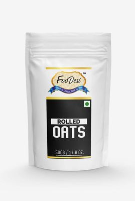 FOODESI Rolled Oats 500 Gm
