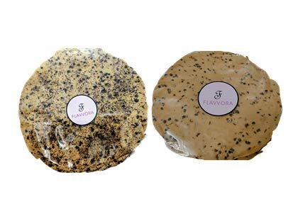FLAVVORA Amritsari Combos (Pack of 2,Handmade,Punjabi Papad) (Black Pepper/Anaardana Papad, 400gm(Pack of 2-200gm each))