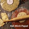 FLAVVORA Amritsari Combos (Pack of 2,Handmade,Punjabi Papad) (Black Pepper/Anaardana Papad, 400gm(Pack of 2-200gm each)) view 2