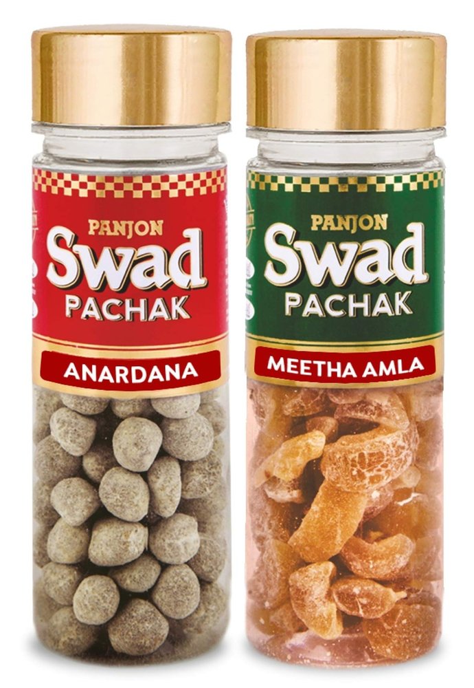 Panjon Swad Anardana & Meetha Amla Pachak (Mukhwas Mouth Fresheners) 2 Bottles, 245g