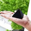 9Dzine Reiki Healing Black Tourmaline Crystal Pyramid for Meditation 50-100 Gm Black Tourmaline Stone Pyramid for Protection Remove Nagetive Energy