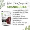 Namo Organics - 1 Kg - USA Dried Sliced Cranberries (Vegan, Non GMO) Cranberry Dry Fruit view 3