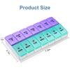DANYING Large Pill Organizer 2 Times a Day, Weekly Pill Box 2 Per Day, AM PM Pill Case, Pill Container 7 Day, Vitamin Case Twice a Day view 4
