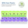 DANYING Large Pill Organizer 2 Times a Day, Weekly Pill Box 2 Per Day, AM PM Pill Case, Pill Container 7 Day, Vitamin Case Twice a Day view 2