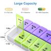 DANYING Large Pill Organizer 2 Times a Day, Weekly Pill Box 2 Per Day, AM PM Pill Case, Pill Container 7 Day, Vitamin Case Twice a Day view 3