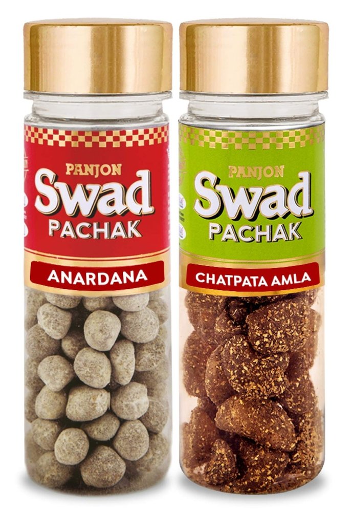 Panjon Swad Anardana & Chatpata Amla Pachak (Mukhwas Mouth Fresheners) 2 Bottles, 245g
