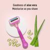 Sirona Razor for Women, Hair Remover for Women, Body Razor for Women, Women Razor, with Aloe Boost for Smooth Arms, Legs, Underarms & Bikini Line, 4-Blade Shaving Razor Women - Reusable (Pack of 2) view 2