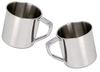 Bartan Star Stainless Steel Plain Coffee Mug 200ml - Set of 2 view 1