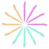 DEXO Eyebrow face razor. Facial eyebrow Trimmer. For women and Girls. (Multicolor) set of 6 pcs. Pack of 1 view 2