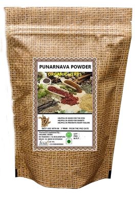 ORGANIC HREBS PUNARNAVA POWDER 400 GM