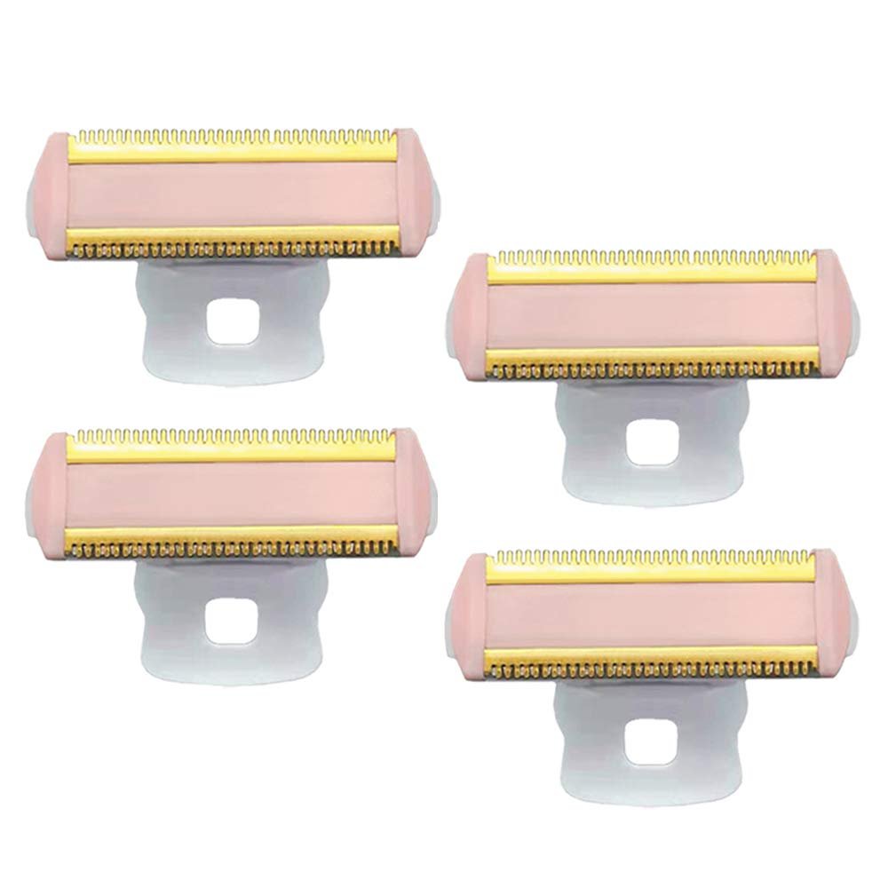 Women Shaver Replacement Heads Compatible with Finishing Touch Flawless Body Rechargeable Ladies Shaver Hair Remover Heads (4PCS)