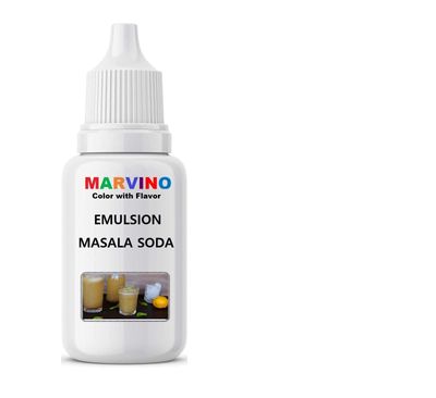 Marvino Emulsion Assorted 20ml Flavored Color for Cakes ice Creams Pastries (Masala soda)