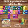 BOGATCHI Milk Chocolate for Kids Educational Kit, Chocolate Learning Toys for Kids, Chocolate Alphabets, Learning Educational Kit, Kids Toys for 3 Year, Free Alphabet Cards and Gift -W21 view 2