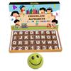 BOGATCHI Milk Chocolate for Kids Educational Kit, Chocolate Learning Toys for Kids, Chocolate Alphabets, Learning Educational Kit, Kids Toys for 3 Year, Free Alphabet Cards and Gift -W22 view 1