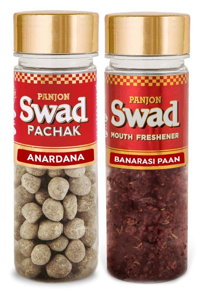 Panjon Swad Anardana & Banarasi Paan Pachak (Mukhwas Mouth Fresheners) 2 Bottles, 230g
