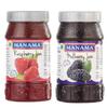 Manama Raspberry Fruit Jam and Mulberry Fruit Jam, 500GMS Each, Pack of 2 view 1