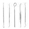 BSIPL Dental Tools Pack of 5 Dental Pick Dental Scaler, Stainless Steel Dental Duty Cleaning Tools for Plaque Tartar Removal of Personal Oral Care & Pet Use view 4