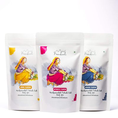 Namakwali Flavoured Pahadi Salt Seasoning Mix (Garlic, Mix & Ginger) | Hand Grounded On Silbatta Sprinkler, Marinade Mix | Perfect for Salad, Fruits, Curd, Fries, Sweet Corn, Makhana, Papad, Sandwich, Buttermilk & Noodles | 600g (Pack of 3) | SharkTa