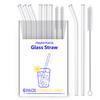 6 Pack Straws 3 Straight 3 Bent- Transparent view 1