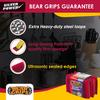 BEAR GRIPS Silver Power Foam/Sponge Wool Scrubber with Steel Loops for Tough Oily Stains Dish Washing - Jumbo Size - Pack of 8 view 3