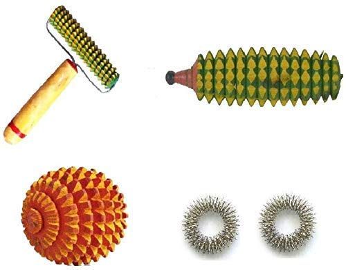 Acupressure Health Care System Acs Hand Roller, Kerala, Ball and Sujok Ring -2
