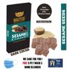 BOGATCHI Healthy Dark Chocolate Till Chikki, Chocolate Rewadi, Real Chocolate with Roasted Sesame Seeds (Till), Dark Chocolate Rewri (Rewari), 16 pcs - M06 view 2