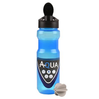 BSPA Aqua Gym Protein Shaker, Water Bottle with Easy Mixing Ball 700 ml Color- Blue