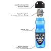 BSPA Aqua Gym Protein Shaker, Water Bottle with Easy Mixing Ball 700 ml Color- Blue view 3