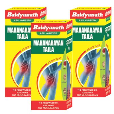 Baidyanath Asli Ayurved Mahanarayan Taila I Joint Pain Relief Oil I - 50 Ml (Pack Of 3)