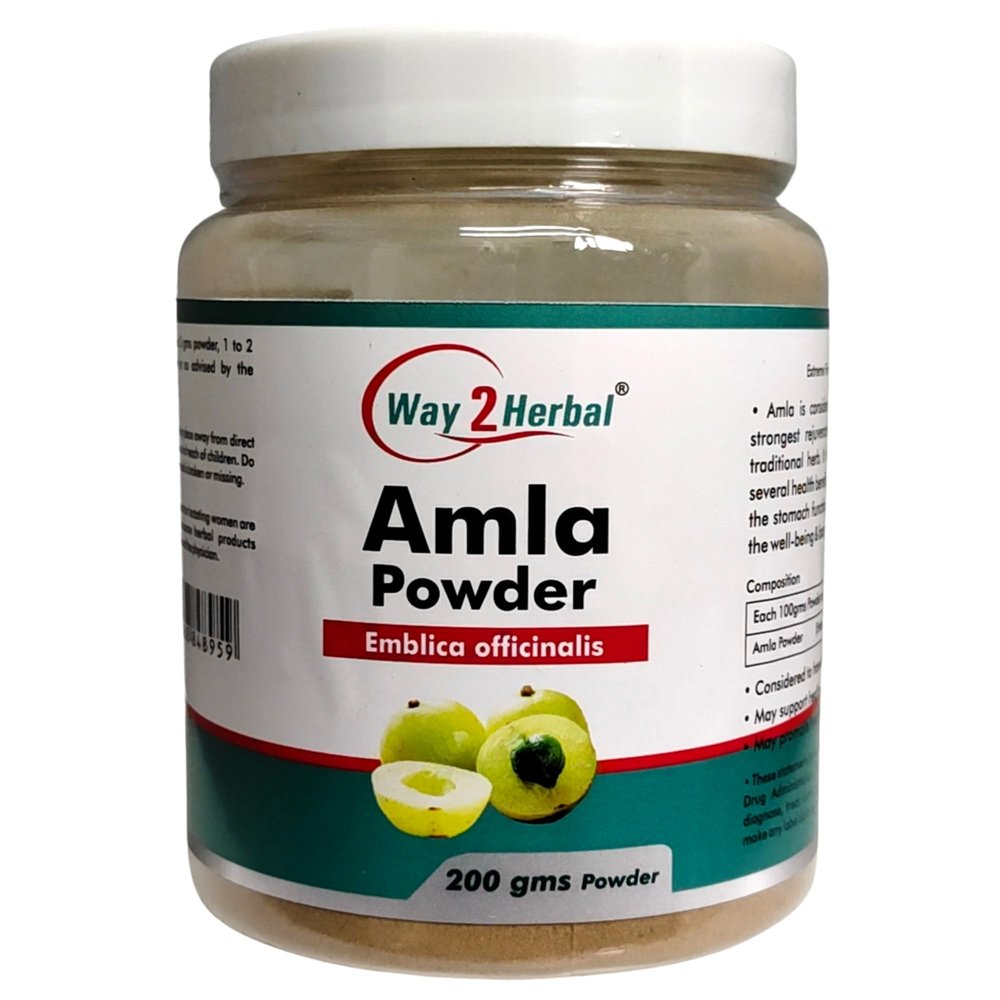 Way2Herbal Amla Powder 200 gram Pack of 5