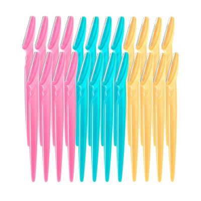 24 Pcs Eyebrow Razors -Multipurpose Exfoliating Tool Face Razor and Eyebrow Shaper For Women or Man With Precision Cover