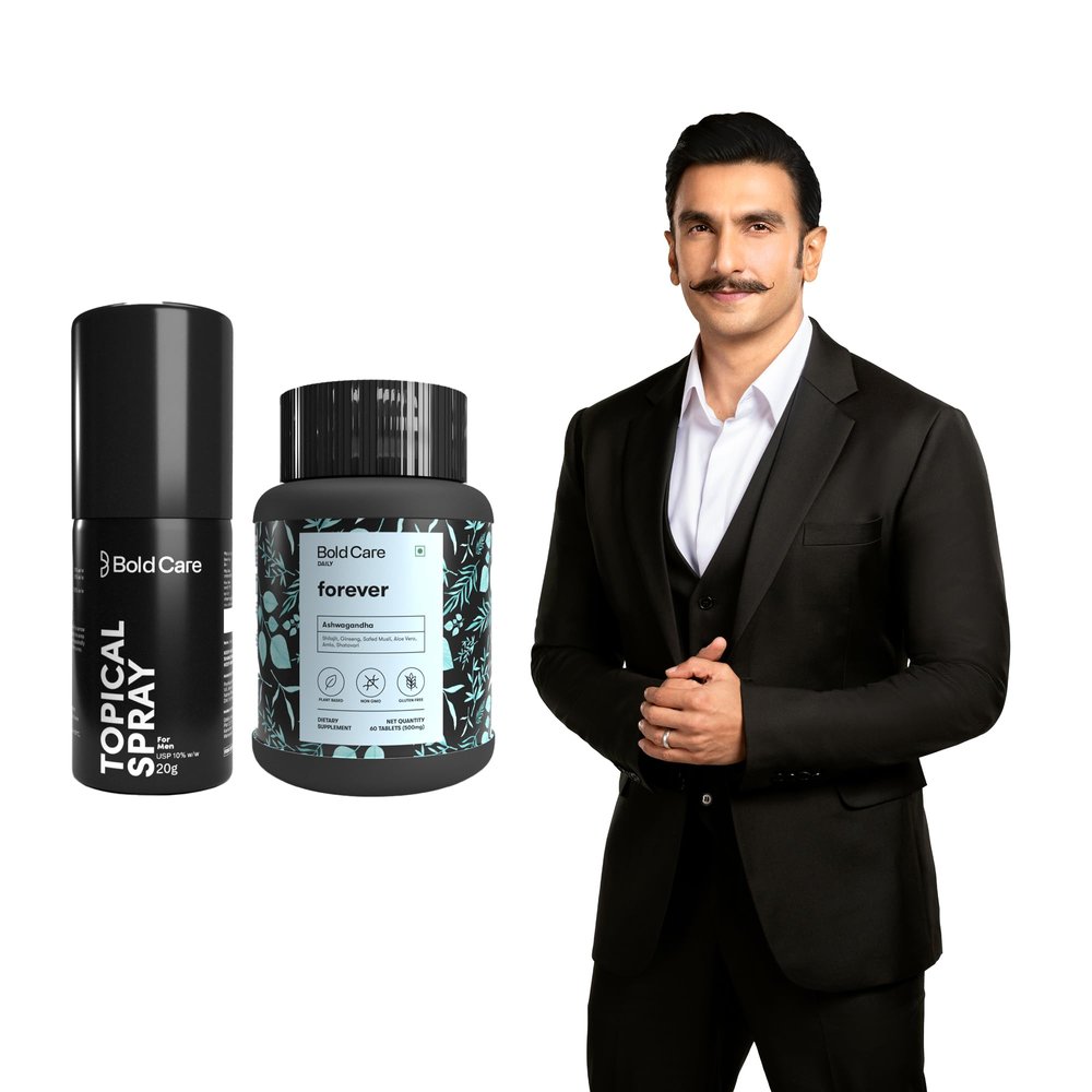 Bold Care Stamina Booster Combo Pack(Spray & Tablets for Men, 2 count, 60 capsules)