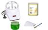 CHEM-AB ENTEREPIRSE Wax Heater Machine, 600 grams White Chocolate Wax Cream, 40 pieces Wax Strips and Knife with Aloevera gel, Hair Removal Waxing Kit for Women and Mens, Wax Heater Combo view 1