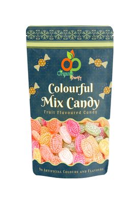 Organic Purify Colorful Mix Fruit Candy (Mouth Freshner), 900GM