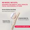 Sirona Reusable Face Razor for Women Facial Hair- 9 Razors | Painless Facial Hair Removal | Eyebrow Shaper | For Eyebrows, Upper Lip, Forehead, Peach Fuzz, Chin and Sideburns | Dermaplaning Tool view 4