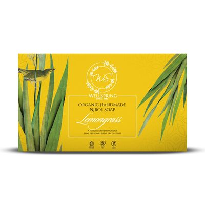 Wellspring (Pack Of 14) Nirol Natural Washing Laundry Soap Bar | Veg, Organic And Chemical Free| Baby Safe| For Sensitive Skin| Lemongrass Fragrance (1600 Grams)