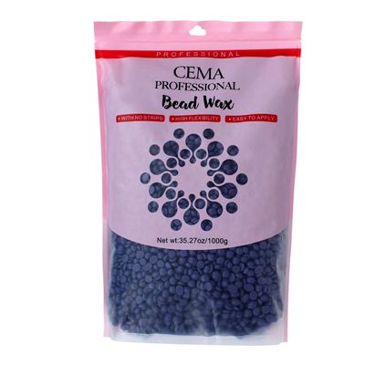 CEMA Professional Bead Wax, 1000g, High Flexibility Hair Removal Wax, No Strips Required