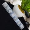 9Dzine Selenite Seven Chakra Symbols Engraved Selenite Stick/Plate/Wands for Yoga Meditation Balancing Rekhi Selenite Charging Slim Plate(22 Cm) view 2