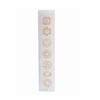 9Dzine Selenite Seven Chakra Golden Symbols Engraved Selenite Stick/Plate/Wands for Yoga Meditation Balancing Rekhi Selenite Charging Plate(White)(19.5 Cm)