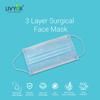 LIVYOR Non-Woven Fabric Disposable 3 Layer Surgical Face Mask With Nose Clip and Soft Ear Loops for Unisex (100, Blue), Without Valve view 2