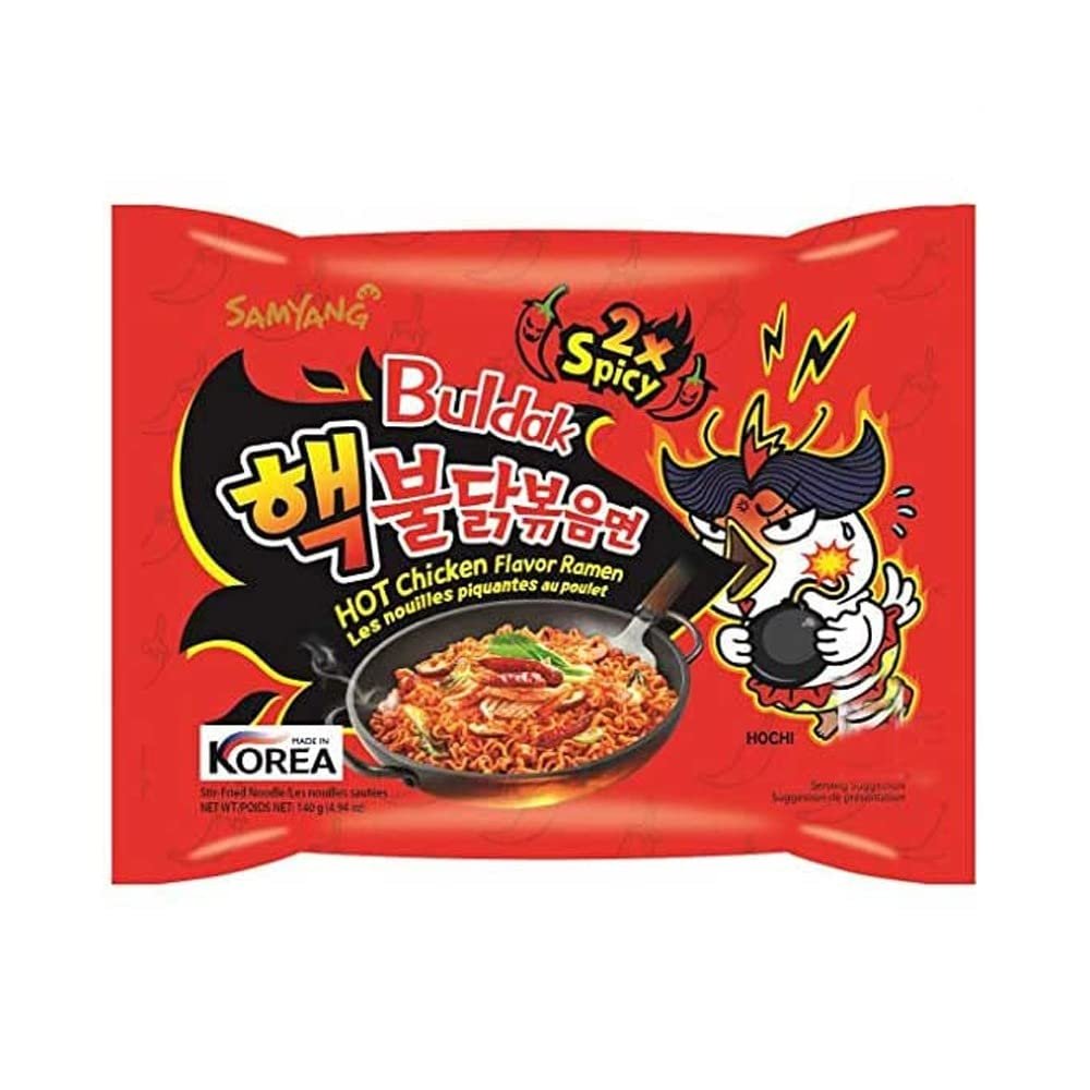 Buldak Samyang Buldak Fire Chicken Noodles 2X Spicy (5 Pc Combo)