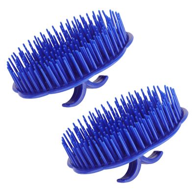 Segbeauty Hair Scalp Brush, Segbeauty 2Pcs Palm Massager Shampoo Brushes, Men Beard Comb Scalp Scrubber Floriated Shower Comb For Washing Hair, Pet Shower Grooming, Salon, Travel